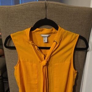 Sleeveless Yellow Top